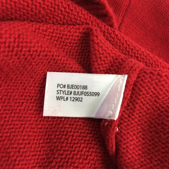 US Polo Assn. Quarter Zip Mock Neck Sweater Large Engine Red Stripe - Picture 8 of 10